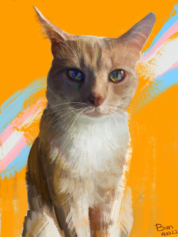 Full color pet portrait