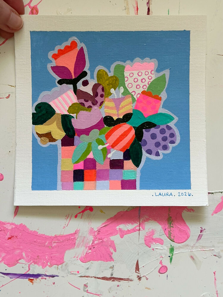 Happiness Square 13 Tiny Artwork