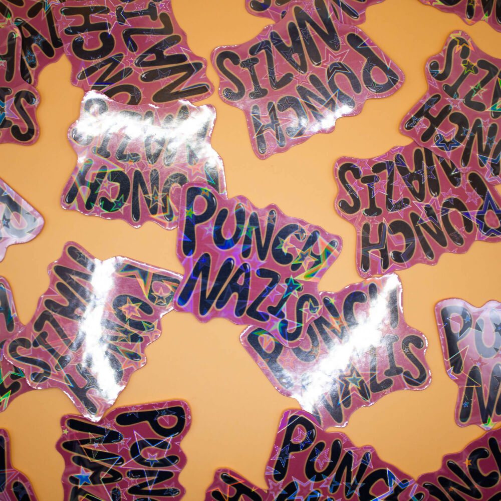 Punch Nazis Sticker