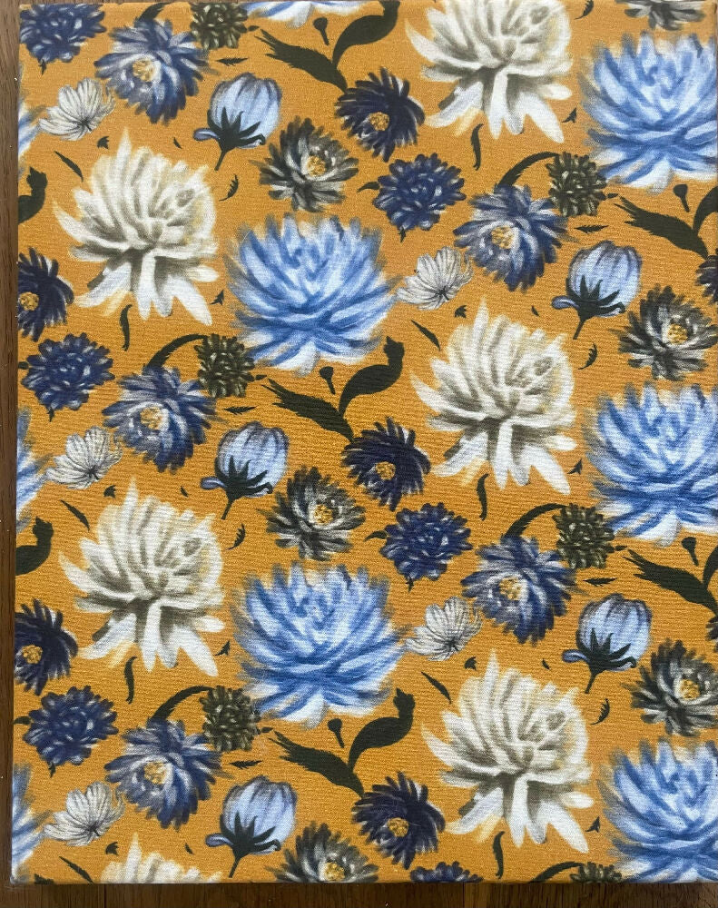 Sunny Cornflowers textile print on canvas