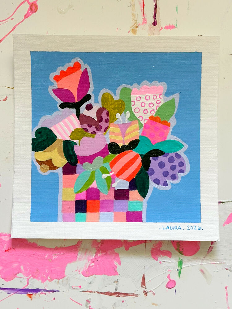Happiness Square 13 Tiny Artwork