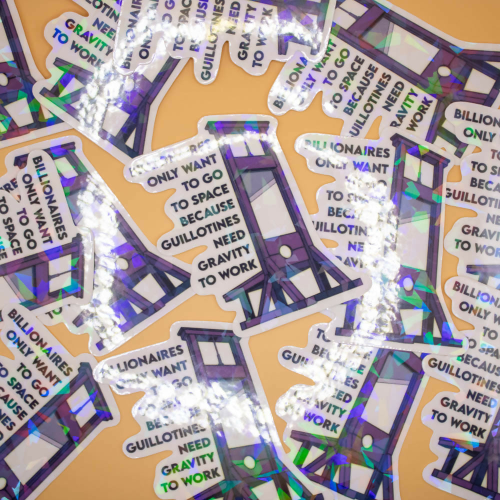 Billionaires in Space Sticker